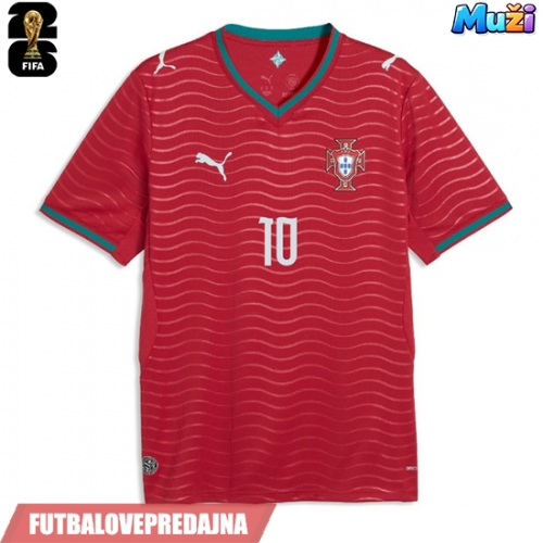 Lacne Muži Futbalové dres Portugalsko Bernardo Silva #10 MS 2026 Krátky Rukáv - Domáci